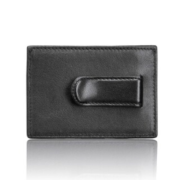 Tumi Contrast Stitch ID Lock Money Clip Card Case - Picture 2 of 6